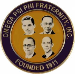 View Product Detials For The Omega Psi Phi Founders Faces Lapel Pin