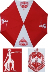 View Product Detials For The Delta Sigma Theta Vented Auto Open Compact Golf Umbrella