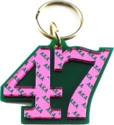 View Buying Options For The Alpha Kappa Alpha Color Mirror Line #47 Keychain