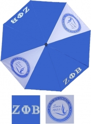 View Buying Options For The Zeta Phi Beta Vented Auto Open Compact Golf Umbrella