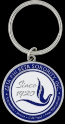 View Buying Options For The Zeta Phi Beta Round Crest Key Chain