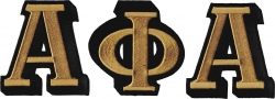 View Buying Options For The Alpha Phi Alpha 3D Letters Iron-On Patch Set