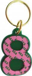 View Buying Options For The Alpha Kappa Alpha Color Mirror Line #8 Keychain