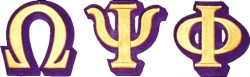 View Product Detials For The Omega Psi Phi 3D Letters Iron-On Patch Set