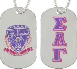 View Buying Options For The Sigma Lambda Gamma Double Sided Dog Tag