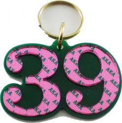 View Buying Options For The Alpha Kappa Alpha Color Mirror Line #39 Keychain