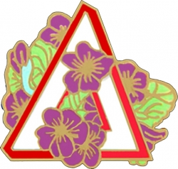 View Buying Options For The Delta Sigma Theta Violet Triangle Lapel Pin