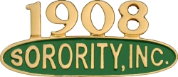 View Product Detials For The Alpha Kappa Alpha 1908 Sorority Inc. Lapel Pin
