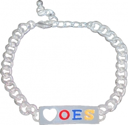 View Product Detials For The Eastern Star ID Heart Bracelet