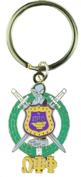 View Product Detials For The Omega Psi Phi Shield Key Chain