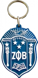 View Buying Options For The Zeta Phi Beta PVC Crest Key Chain