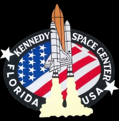 View Buying Options For The NASA Kennedy Space Center Florida USA Flag Iron-On Patch