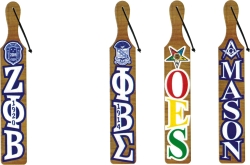 View Product Detials For The Greek Or Masonic Acrylic Letter Wood Paddle