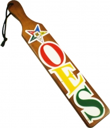 View Product Detials For The Eastern Star Acrylic Letter Wood Paddle