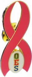 View Buying Options For The Eastern Star Pink Ribbon Lapel Pin