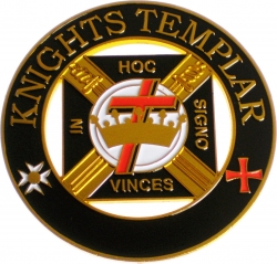 View Product Detials For The Knights Templar Cut Out Heavy Weight Car Emblem