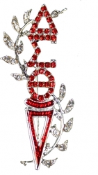 View Buying Options For The Delta Sigma Theta Austrian Crystal Torch Lapel Pin