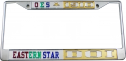 View Buying Options For The Eastern Star + Daughters of Isis Split License Plate Frame