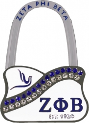 View Buying Options For The Zeta Phi Beta Metal/Matte Purse Hanger