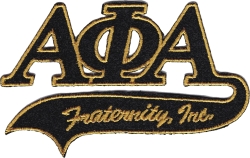 View Buying Options For The Alpha Phi Alpha Tail Tackle Twill Iron-On Patch