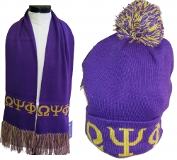 View Product Detials For The Buffalo Dallas Omega Psi Phi Scarf Set