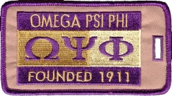 View Product Detials For The Omega Psi Phi Founded 1911 Luggage Tag