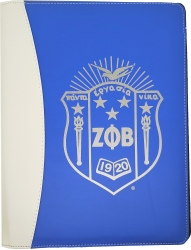 View Product Detials For The Zeta Phi Beta Dove Crest Padfolio