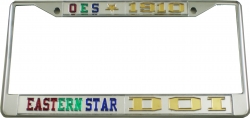 View Buying Options For The Eastern Star + Daughters of Isis Split License Plate Frame