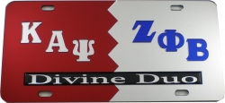 View Buying Options For The Kappa Alpha Psi® + Zeta Phi Beta Divine Duo Split License Plate