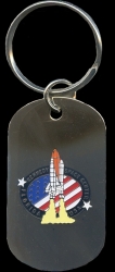 View Buying Options For The NASA Kennedy Space Center Florida USA Logo Dog Tag Keychain