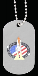 View Buying Options For The NASA Kennedy Space Center Florida USA Logo Dog Tag