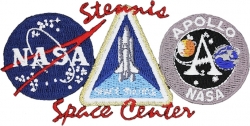 View Buying Options For The NASA Stennis Space Center 3 Logo Iron-On Patch