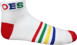 View Buying Options For The Eastern Star Striped Pair Ladies Ankle Socks