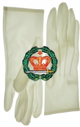 View Product Detials For The Order Of The Amaranth Emblem Ladies Ritual Gloves