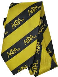 View Product Detials For The Alpha Phi Alpha Striped Mens Neck Tie