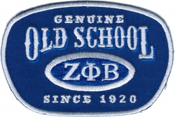 View Product Detials For The Zeta Phi Beta Genuine Old School Satin Iron-On Patch