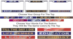View Buying Options For The Kappa Alpha Psi Life Member Domed License Plate Frame