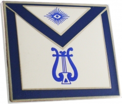 View Product Detials For The Masonic Organist Apron Lodge Officer Lapel Pin