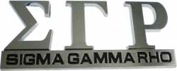 View Buying Options For The Sigma Gamma Rho Chrome Cut Out Car Emblem