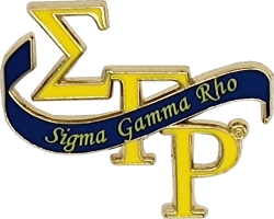 View Product Detials For The Sigma Gamma Rho Banner Lapel Pin