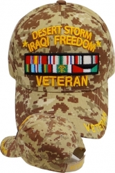 View Buying Options For The Desert Storm Iraqi Freedom Veteran Sandwich Bill Mens Cap
