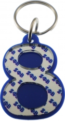 View Buying Options For The Zeta Phi Beta Color Mirror Line #8 Keychain