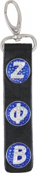 View Buying Options For The Zeta Phi Beta 3 Button Leather FOB Key Chain