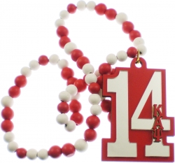 View Buying Options For The Kappa Alpha Psi Line #14 Mirror Wood Color Bead Tiki Necklace