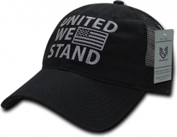View Buying Options For The RapDom United We Stand Polo Mesh USA Flag Mens Mesh Back Cap