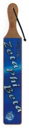 View Buying Options For The Zeta Phi Beta Acrylic Topped Script Wood Paddle