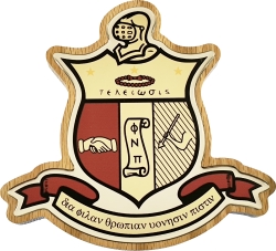 View Product Detials For The Kappa Alpha Psi Domed Crest Wood Plaque