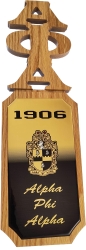 View Buying Options For The Alpha Phi Alpha Group Letters Domed Wood Wall Hanger