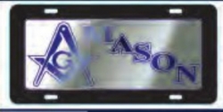 View Buying Options For The Mason Domed Crest Tag License Plate