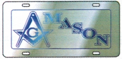 View Buying Options For The Mason Domed Crest Tag License Plate